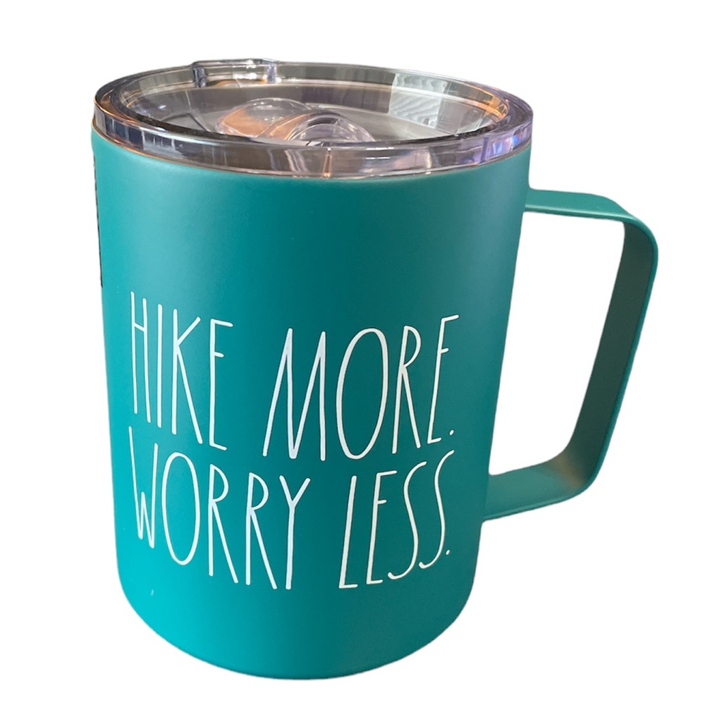 NEW Rae Dunn HIKE MORE. WORRY LESS Insulated S/S Mug